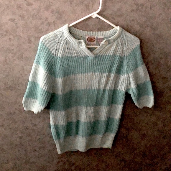 Vintage Picket And Post V-Neck Sweater 3/4 Sleeves - Picture 3 of 9